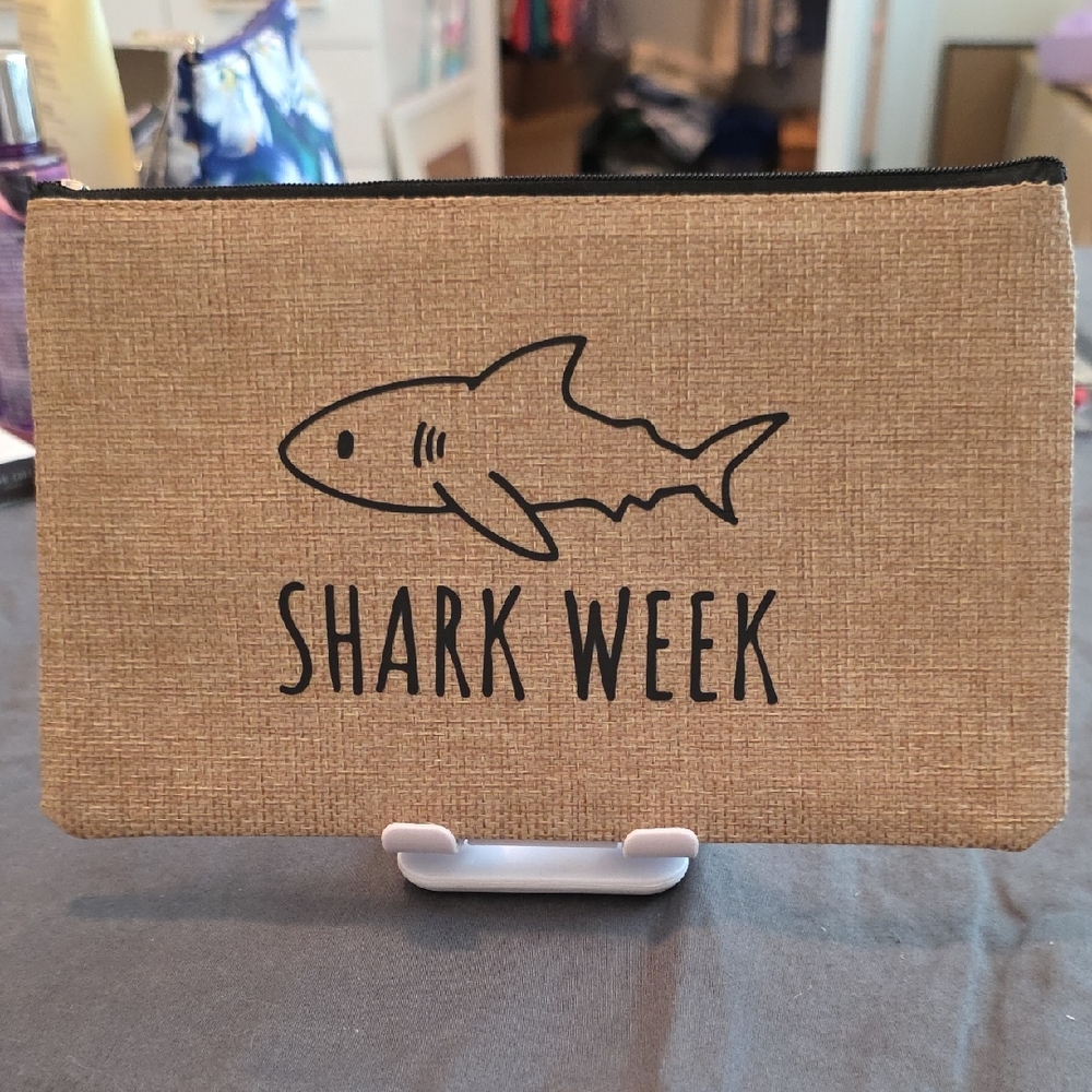 Shark Week Zip Pouch For That Time Of The Month